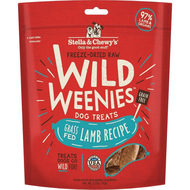 Stella & Chewy's Lamb Wild Weenies Freeze-Dried Raw Dog Treats, 3.25 oz.