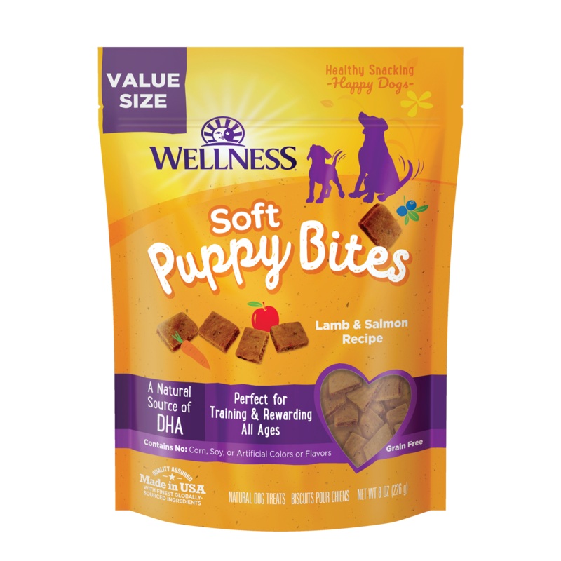 Wellness Soft Puppy Bites Lamb & Salmon Dog Treats 8-oz bag