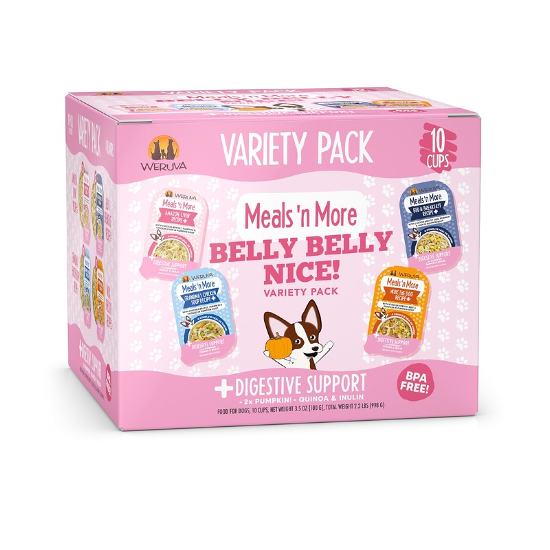 Weruva Classic Meals N More 3.5oz Cup Dog Food Variety 10 Pack Belly Belly Nice!