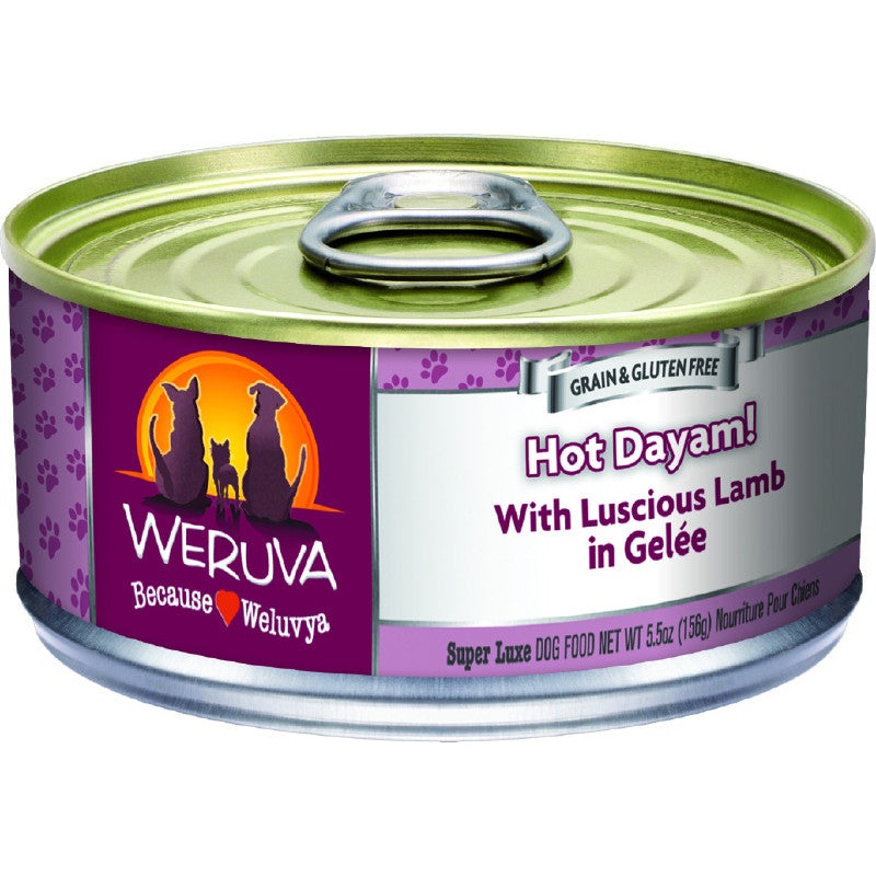 Weruva Wet Dog Food  5.5oz Hot Dayam