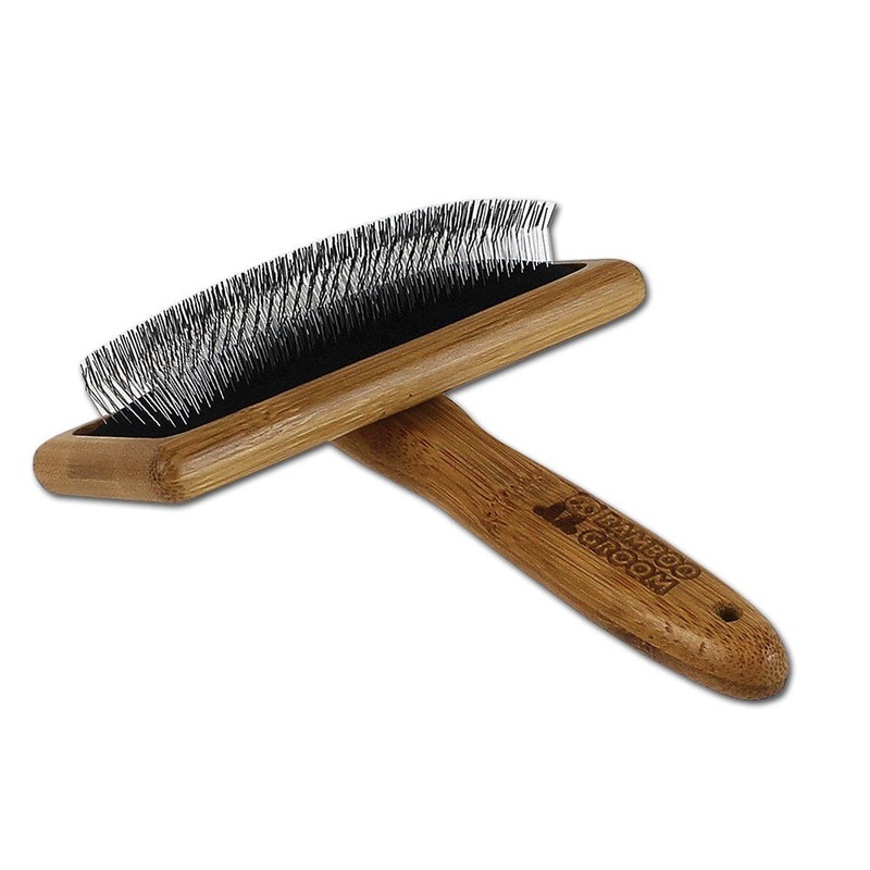 Bamboo Grooming Pet Slicker Brush Large