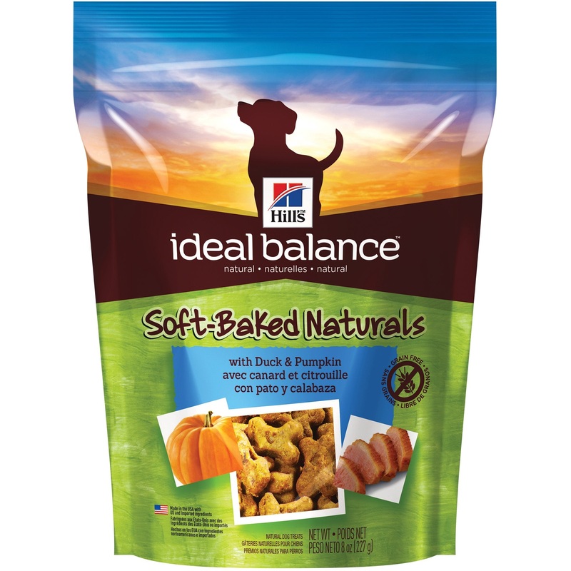 Hill's Grain Free Soft-Baked Naturals Dog Treats, with Duck & Pumpkin, 8 oz bag (Previously known as Hill's Science Diet Dog treats)