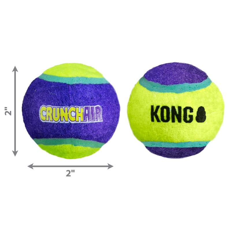 Kong Dog Toy CrunchAir Balls Small 3pk