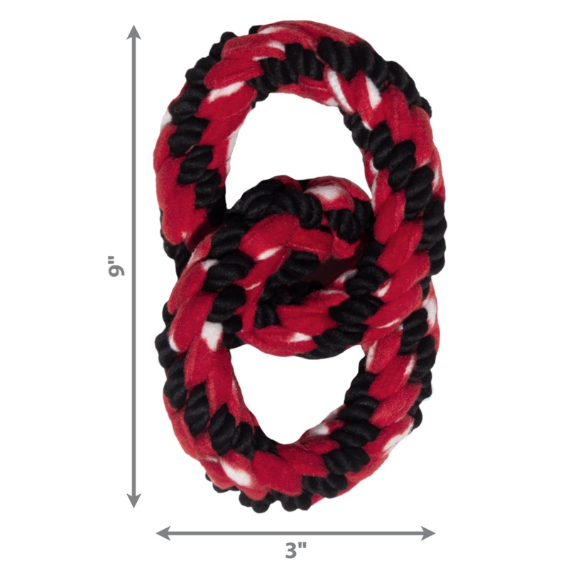 Kong Dog Toy Signature Rope Double Ring Tug