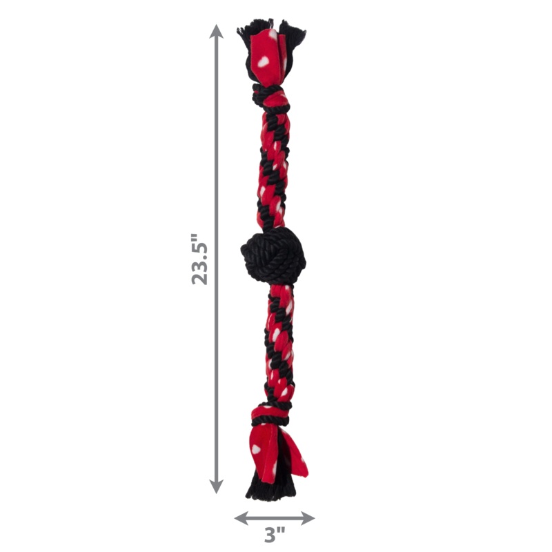 Kong Dog Toy Signature Rope Dual Knot w/Ball