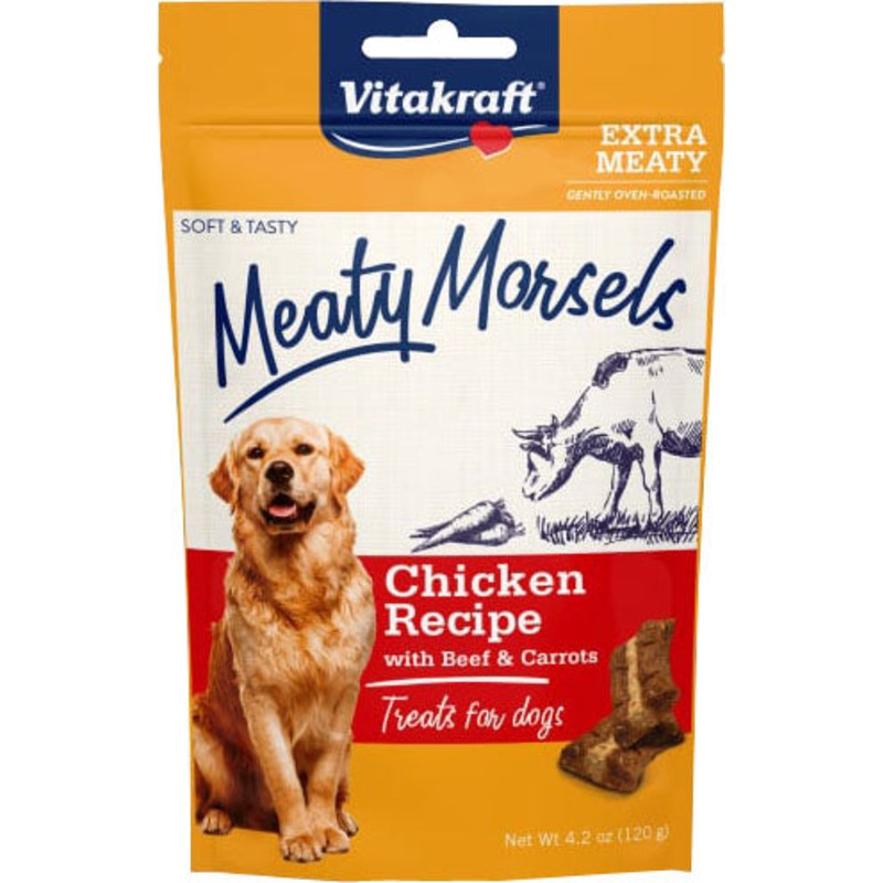 Vitakraft Meaty Morsels for Dogs (4.2 oz) (Chicken with Beef & Carrots)
