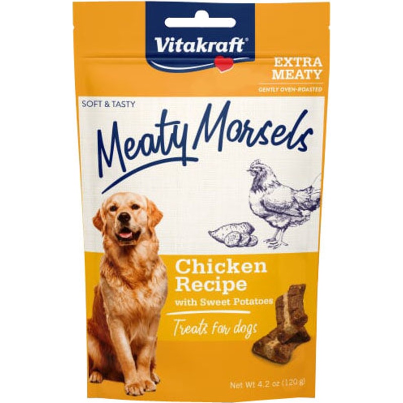 Vitakraft Meaty Morsels Mini Chicken Recipe with Sweet Potato Dog Treat