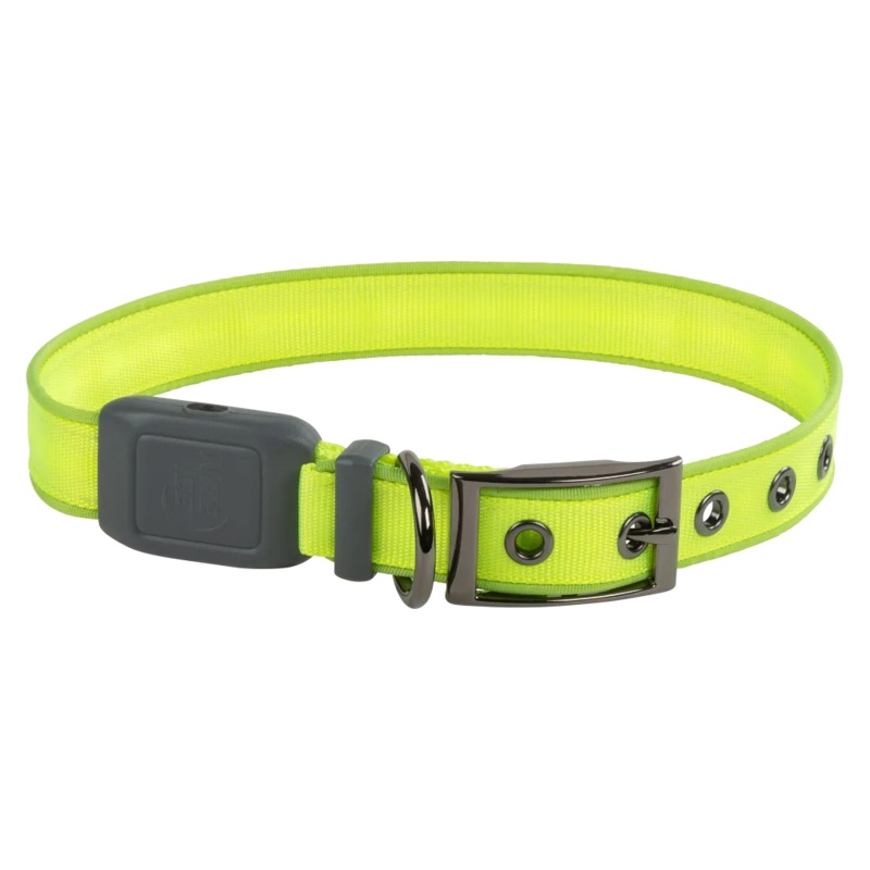 Nite Ize Nite Dog Rechargeable LED Dog Collar, Lime Green, Large
