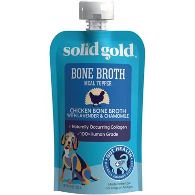 Solid Gold Bone Broth Chicken for Dogs 8-oz