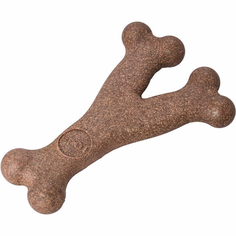 Spot Ethical Pet Dog Chew Bambone Bacon Wishbone Large 7in