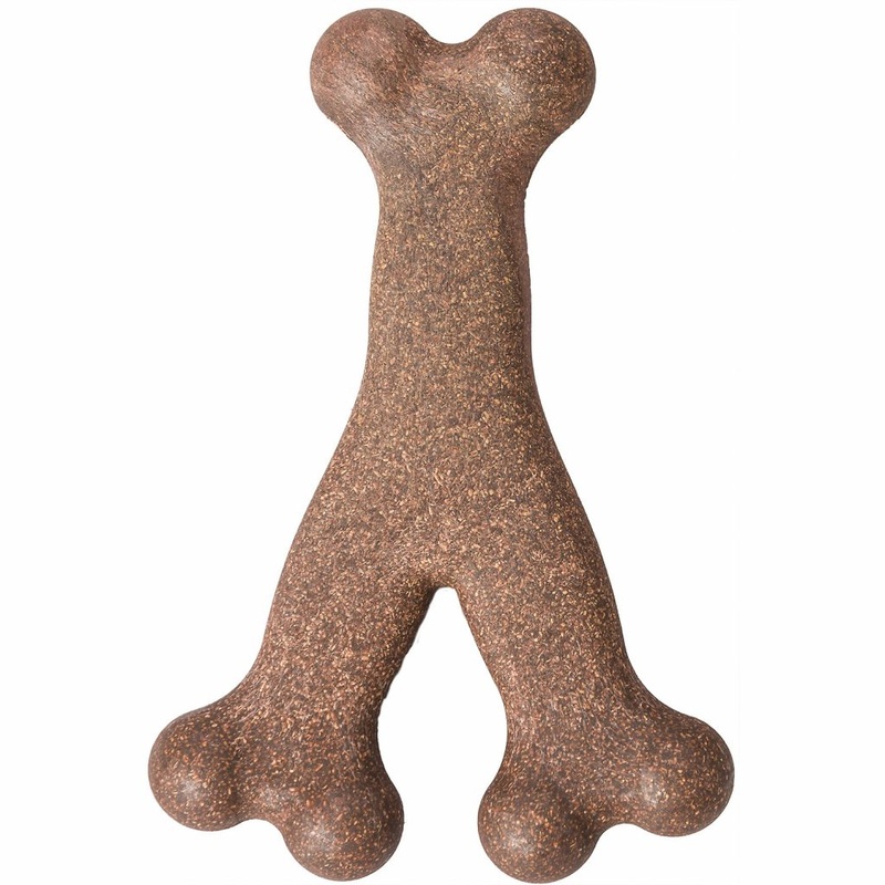Spot Ethical Pet Dog Chew Bambone Bacon Wishbone Medium 5.25in