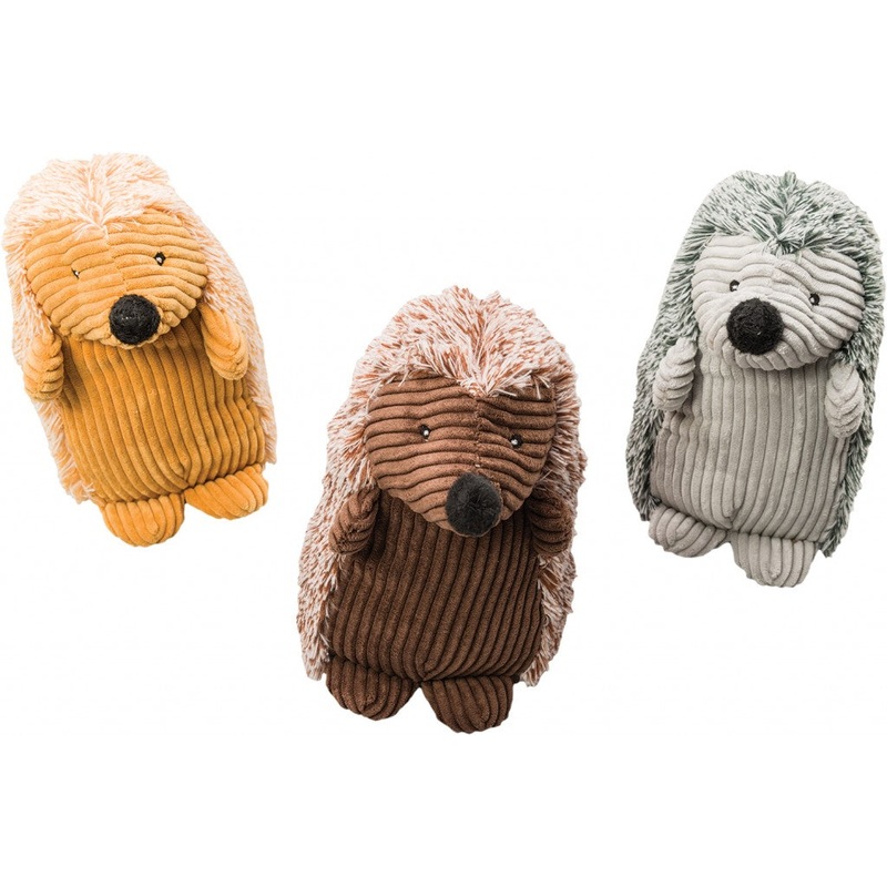 Spot Ethical Pet Dog Toy Corduroy Hedgehogs 8In Assorted
