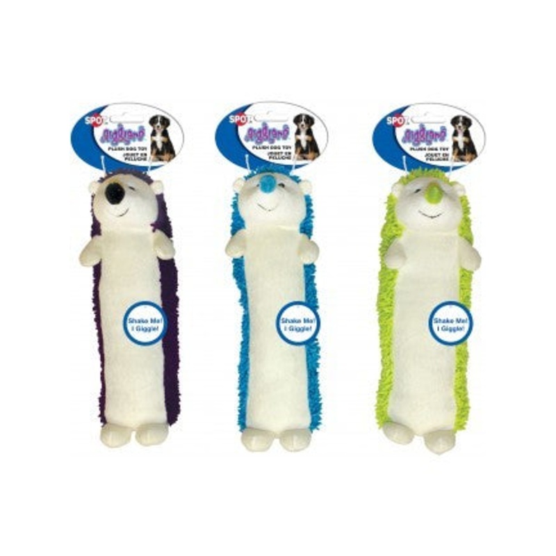 Spot Ethical Pet Dog Toy Giggler Plsh Hedgehog 12In Assorted