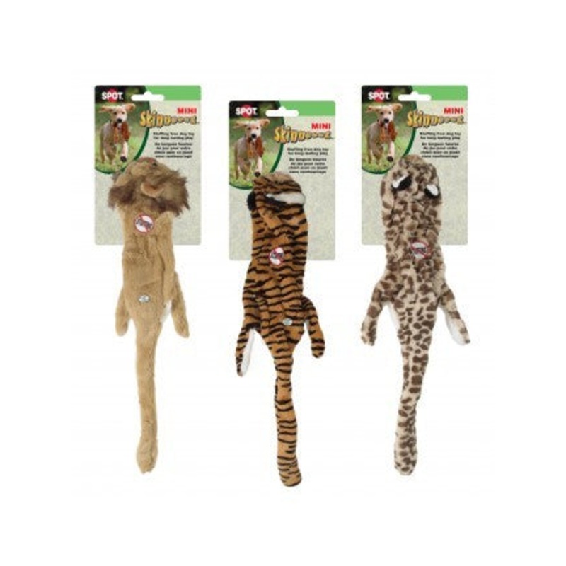 Spot Ethical Pet Dog Toy Mini Skinneeez Jungle Cat 14In Assorted
