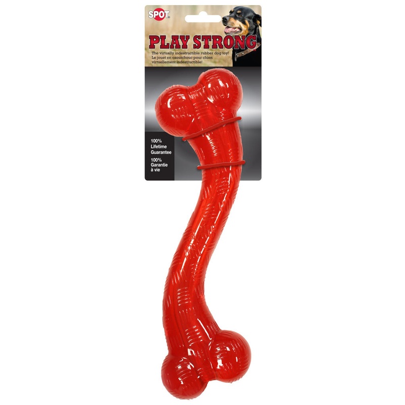Spot Ethical Pet Dog Toy Play Strong Rubber S Bone 12In