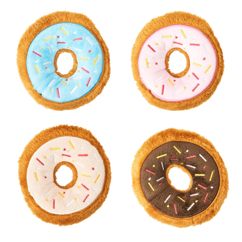 Spot Ethical Pet Dog Toy Tasty Donuts 5In Assorted