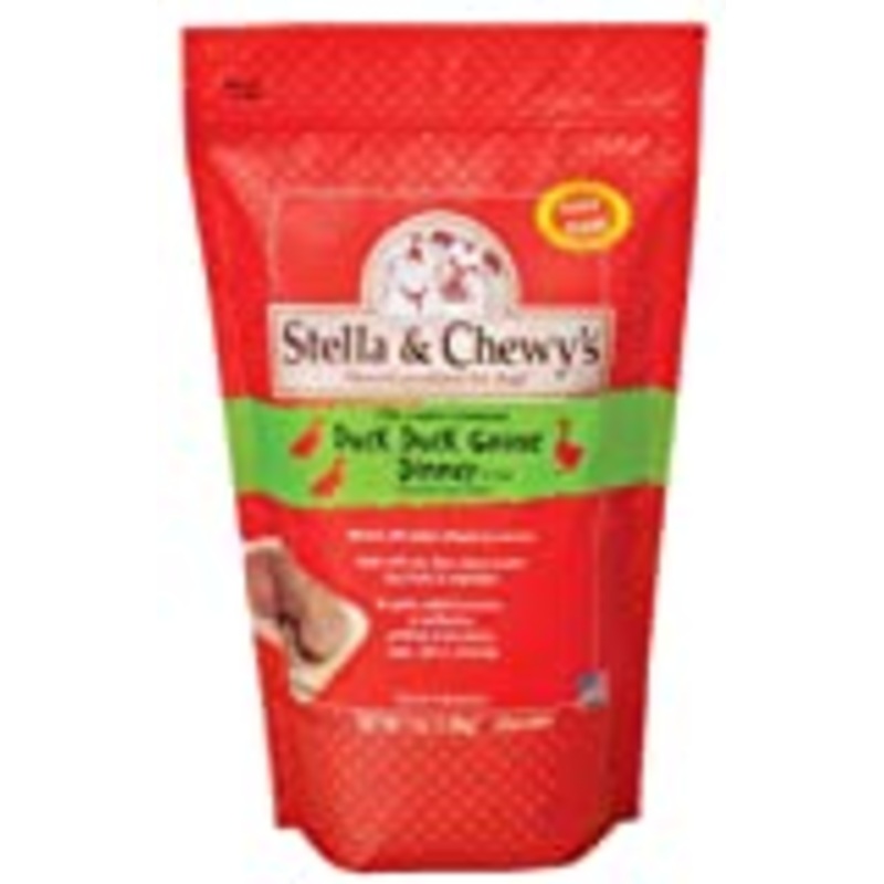 Stella & Chewy's Frozen Duck, Duck, Goose Dinner for Dog, 3-Pound
