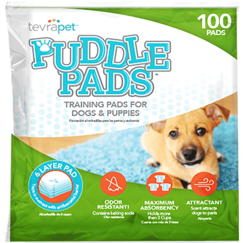 TevraPet Puddle Pads for Dogs 22x22in 100pk