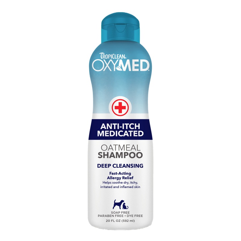 TropiClean OxyMed Medicated Anti-Itch Shampoo for Pets, 20oz