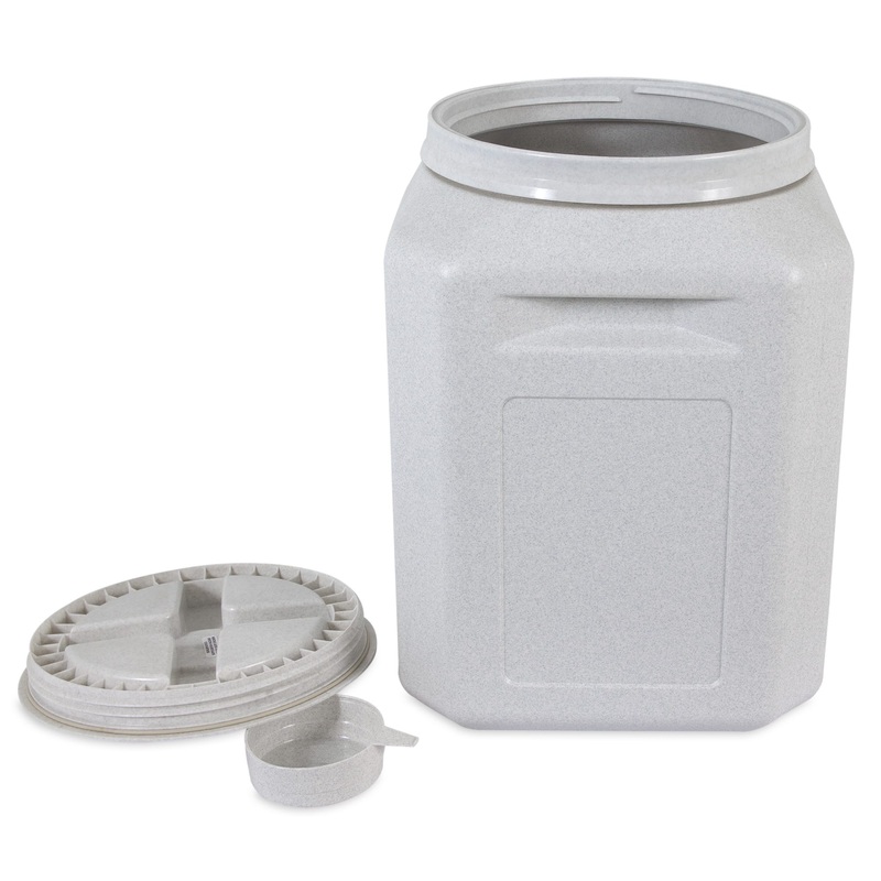 Gamma2 Vittles Vault Outback Pet Food Storage Container  Grey  50Lb