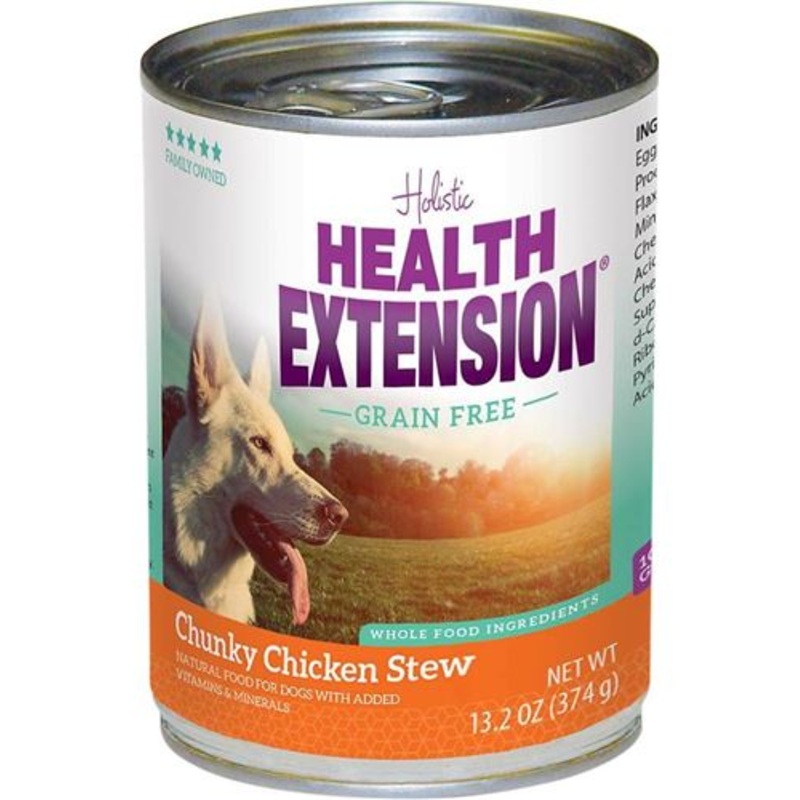 Health Extension Grain Free Chunky Chicken Stew Canned Wet Dog Food - 12 13.2...