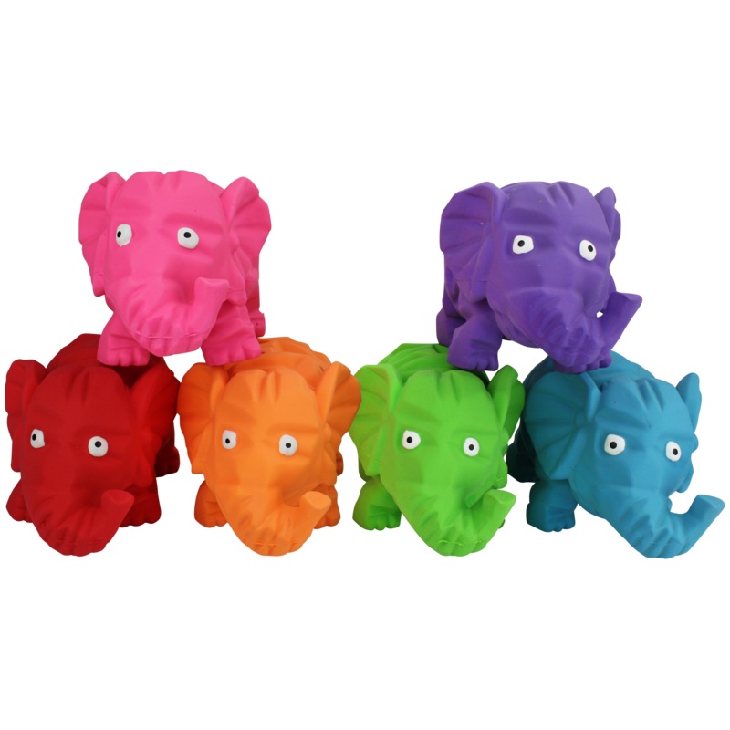 Multipet Latex Dog Toy Origami Pals  8in Elephant Assorted