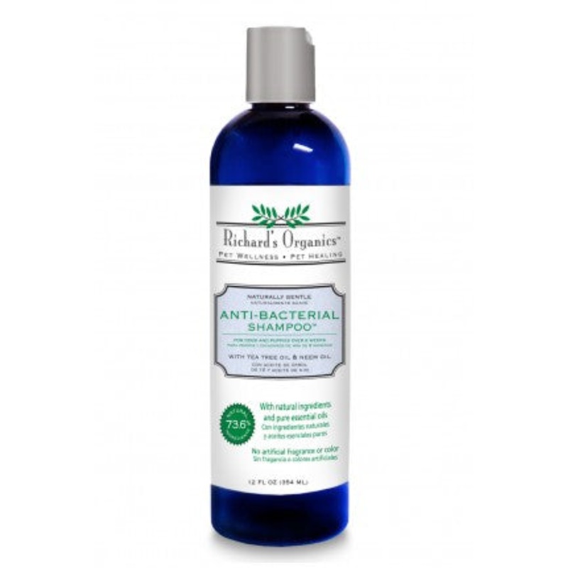 Richard s Organics Anti-Bacterial Shampoo  for Pets 12 oz