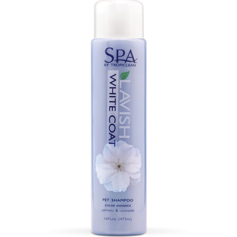SPA by TropiClean Lavish White Coat Shampoo for Pets, 16oz