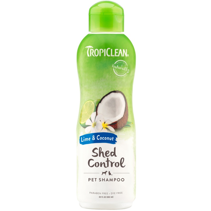 TropiClean Lime & Coconut Shed Control Shampoo for Pets, 20oz