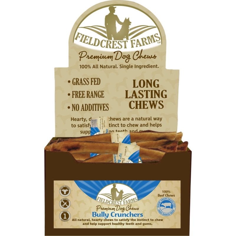 Fieldcrest Farms 6 in. Bully Crunchers 100 Percent Beef Chews