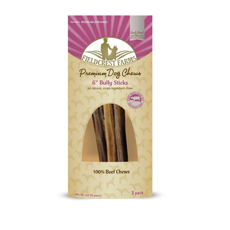 Fieldcrest Farms Bully Stick 6in Pack of 3