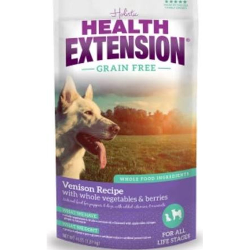 Health Extension Grain Free Venison Recipe Dry Dog Food, 10 lb