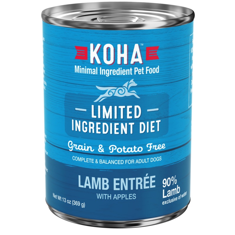 Koha Grain Free Limited Ingredient 13.2oz Canned Dog Food 90% Lamb