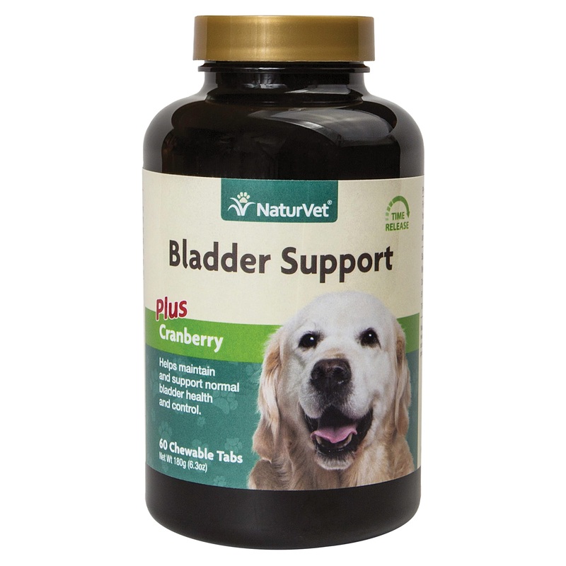 NaturVet Bladder Support Plus Cranberry for Dogs, 60 Chewable Tablets