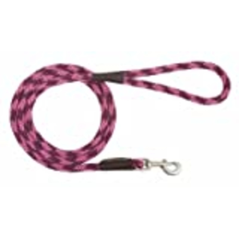 Ruby:The Mendota Snap leash is the perfect solution for exercise walking and training in the parkMatches our double braid collars and double braid jar collars perfectlyOil tanned splicesAll brass hardware"