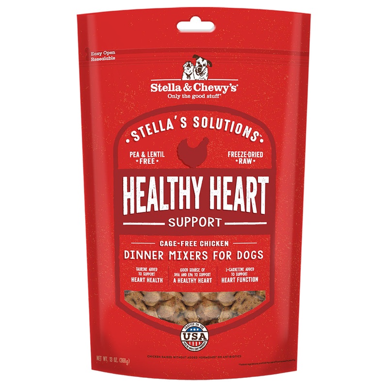 Stella & Chewy's Healthy Heart Freeze Dried Raw Dog Food Topper, 13oz Bag