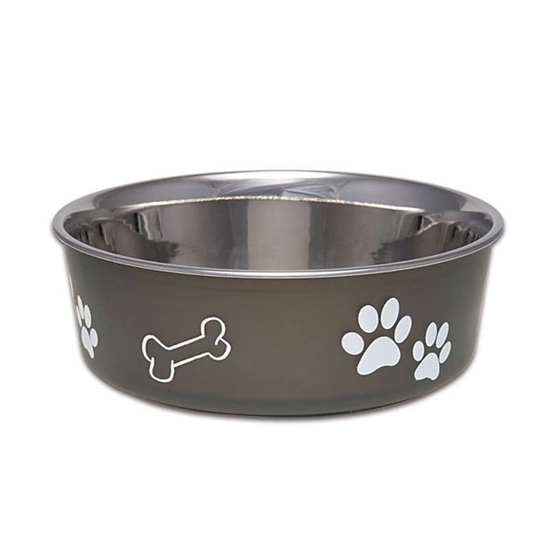 Loving Pets Bella Stainless Steel Dog Bowl Espresso eXtra Large