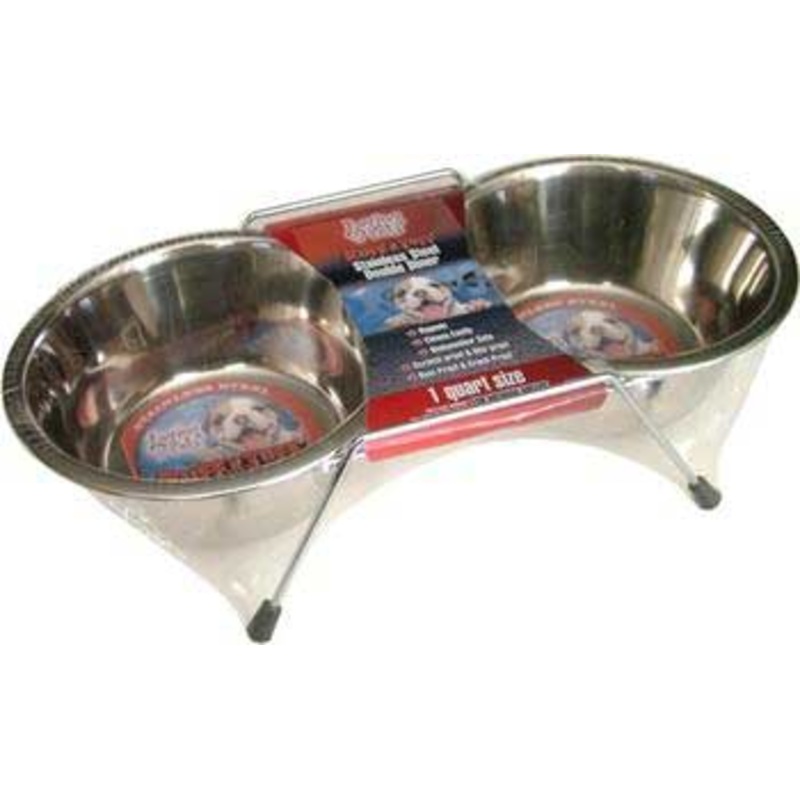 Loving Pets Double Diner Stainless Steel Pt.