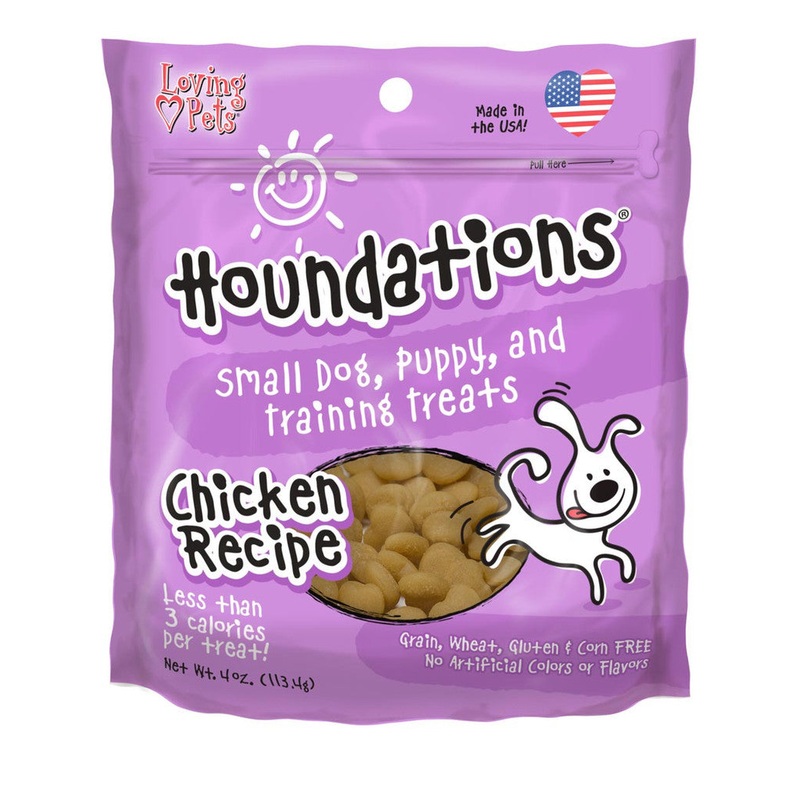 Loving Pets Houndations Dog Training Treats 4oz Chicken