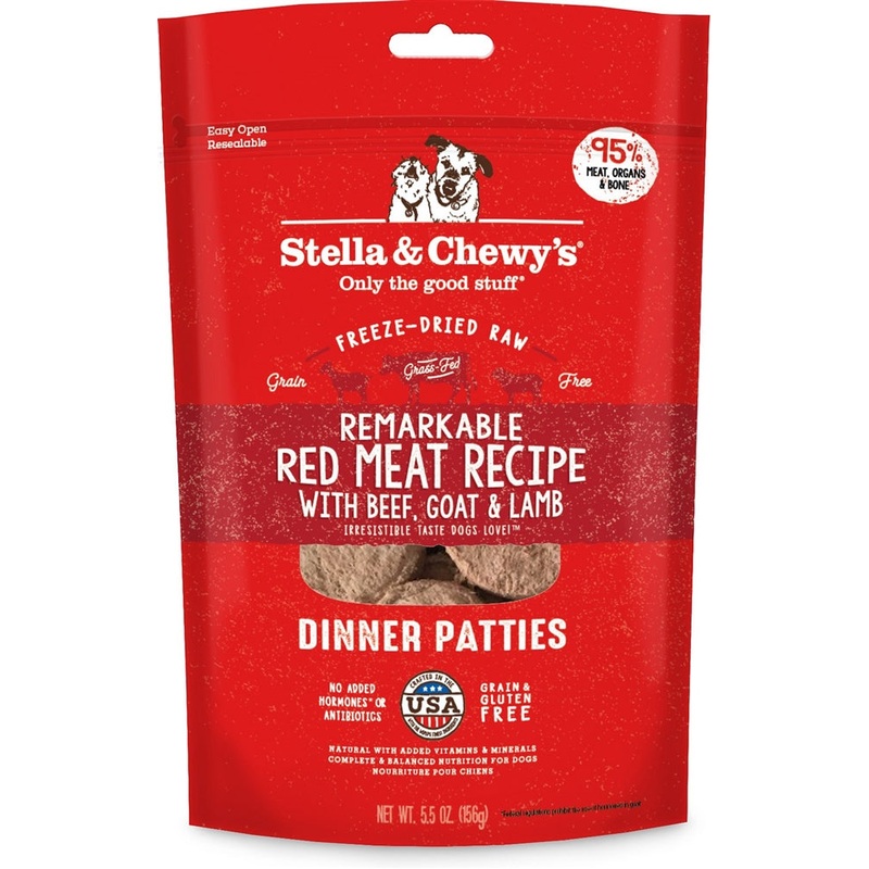 Stella & Chewy's 5.5 oz Dog Freeze Dried Dinner Red Meat Treats