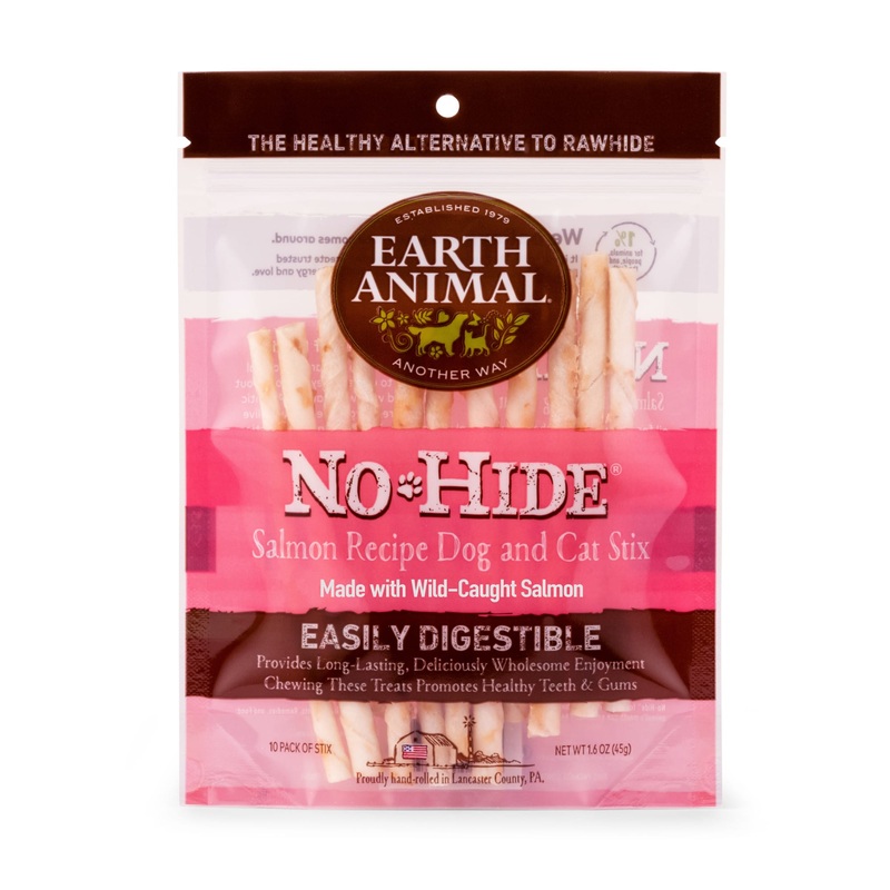 Earth Animal Wellness & Longevity Solutions No-Hide Salmon Stix Small Breed Dog Treats  10 Ct
