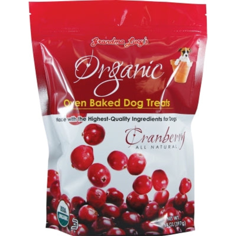 Grandma Lucy's Organic Cranberry Oven Baked Dog Treats 14oz