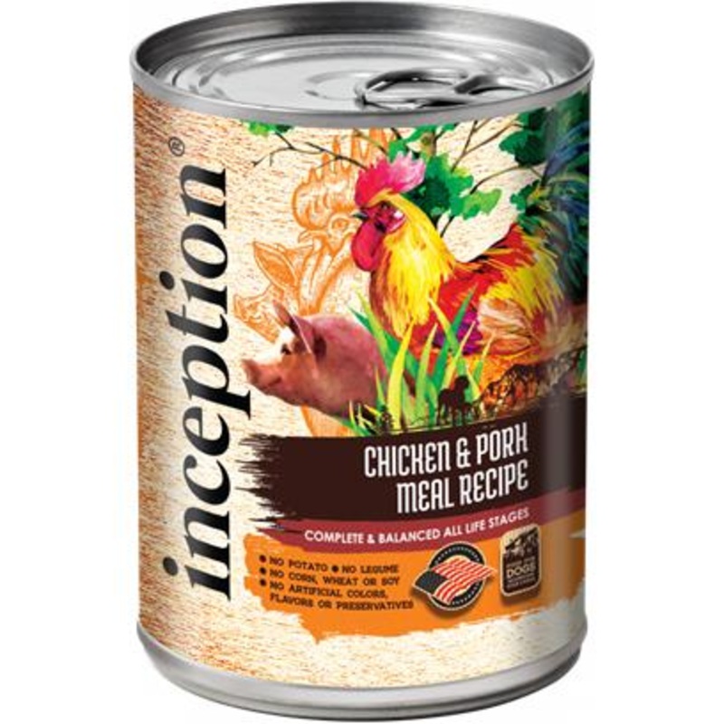 Inception Chicken & Pork Meal Recipe Canned Dog Food 13-oz