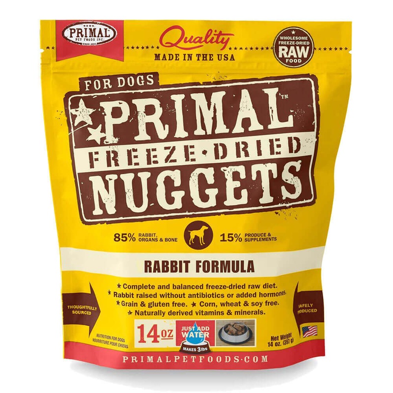 Rabbit Formula Grain-Free Freeze-Dried Dog Food, 14 oz
