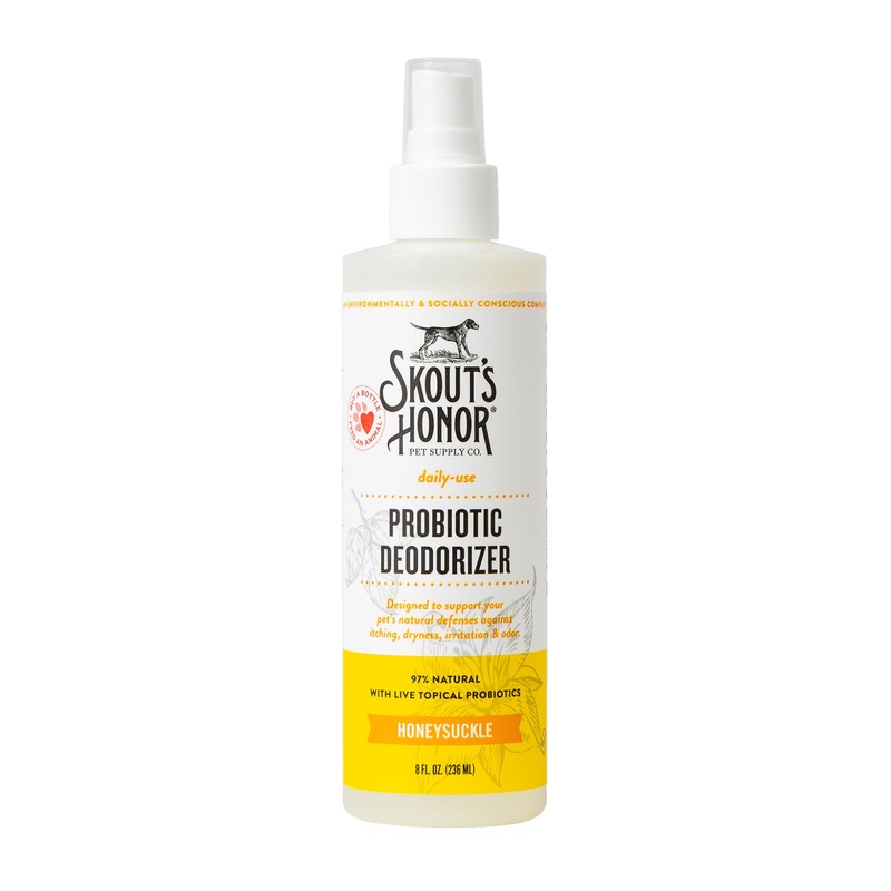 Skout's Honor Probiotic Daily Use Deodorizer Honeysuckle for Dogs, 8 fl. oz., 8 FZ