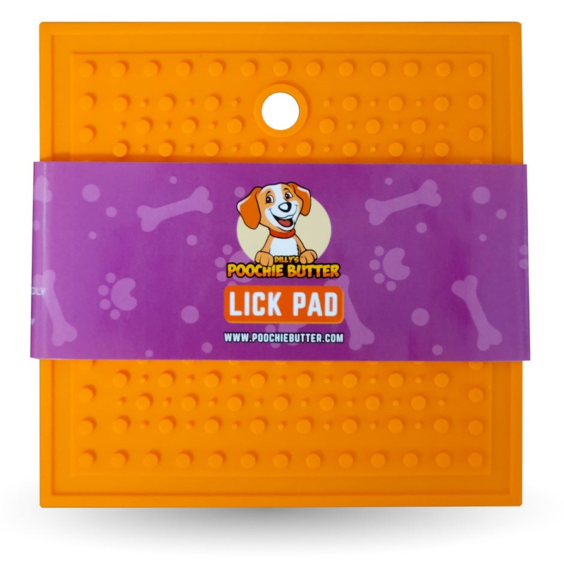 Dilly's Poochie Butter Square Lick Pad, Large