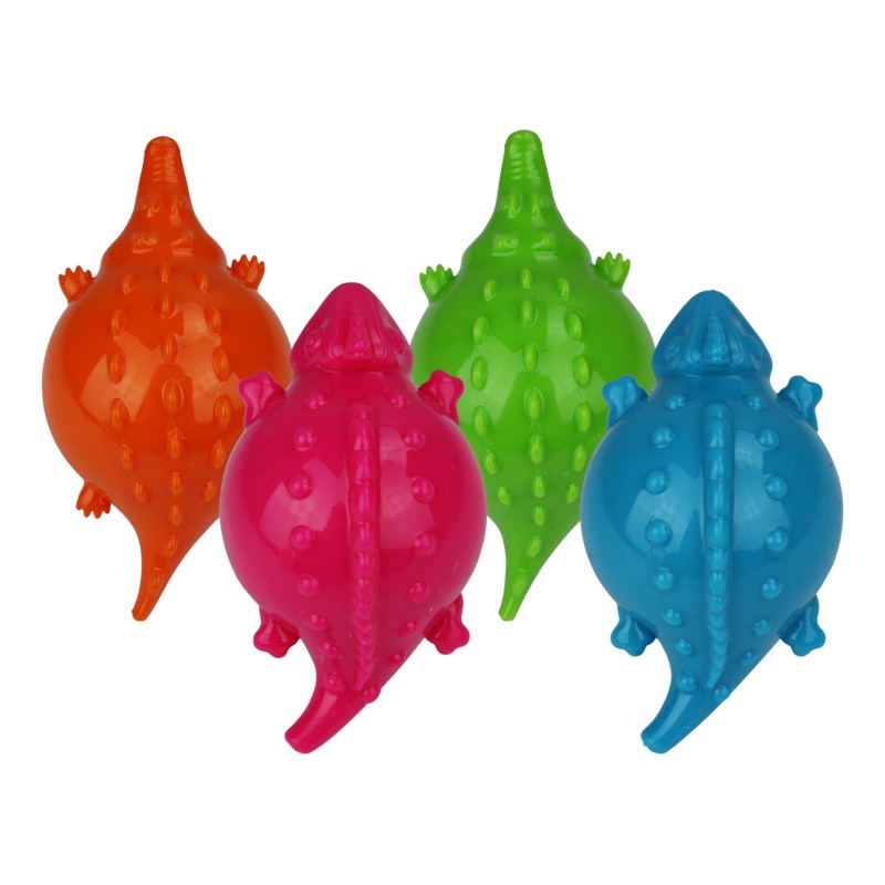 Multipet Latex Dog Toy Lizagators 4.75in Assorted