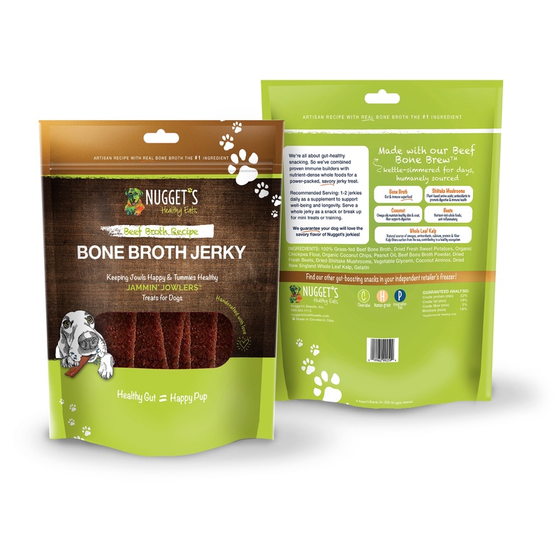 Nuggets Healthy Bone Broth Jowler Jerky 10oz Beef