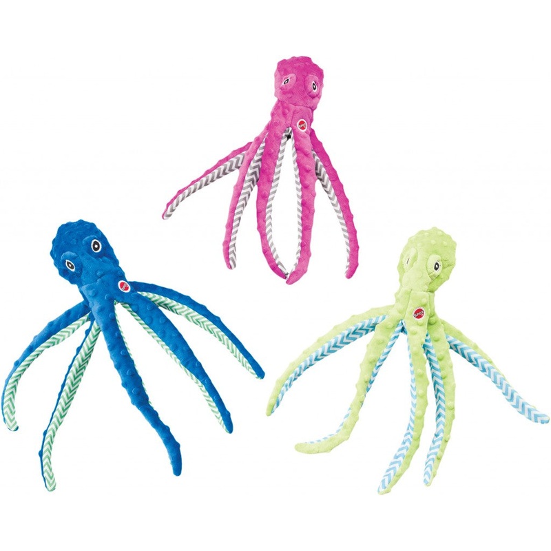 Spot Ethical Pet Dog Toy Skinneeez Extreme Octopus  16In Assorted