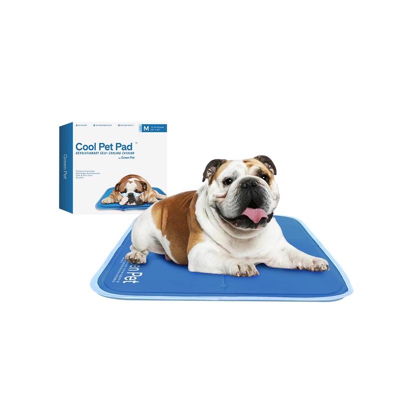 The Green Pet Shop Dog Cooling Mat, Medium, Blue